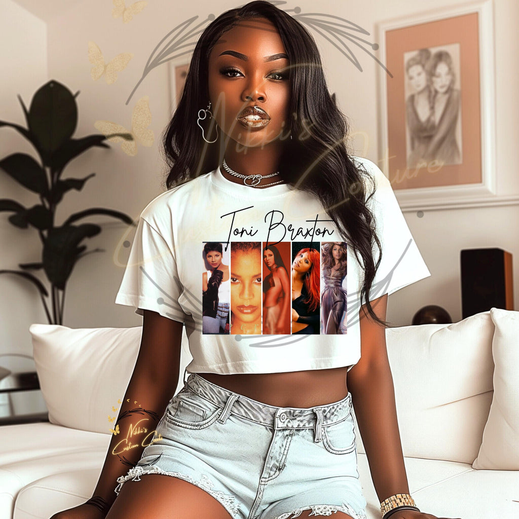 Toni Braxton TShirt |  New Edition Way Tour Crop Top | Vintage Concert Fan Shirt | R&B  Fan Shirt | Toni Crop Top | Toni Tigers