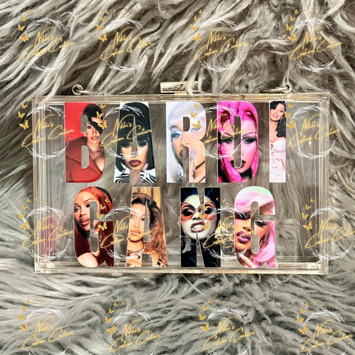 Cardi B Inspired Acrylic Clutch | Bardi Gang | Concert Stadium Approved Purse | Am I The Drama | Cardi B Crossbody Clutch | Bodega Baddie