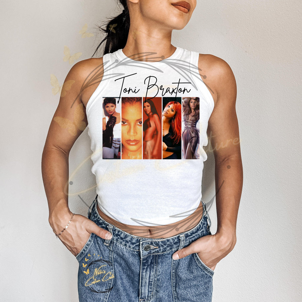 Toni Braxton TShirt |  New Edition Way Tour Crop Top | Vintage Concert Fan Shirt | R&B  Fan Shirt | Toni Crop Top | Toni Tigers