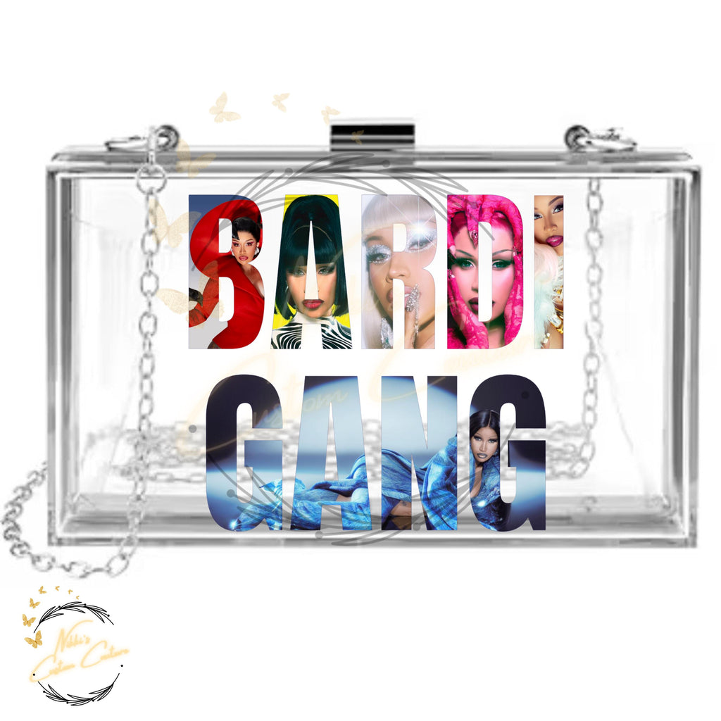 Cardi Inspired Acrylic Clutch | Bardi Gang |Little Miss Drama | Concert Stadium Approved Purse | Am I The Drama | Cardi Crossbody Clutch