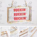 Buckin’ Stadium Bag, Queen Bey Handbag,  Concert Purse, Cowboy Carter Stadium Bag Cowboy Carter-Inspired Acrylic Clutch, Western Glam Purse
