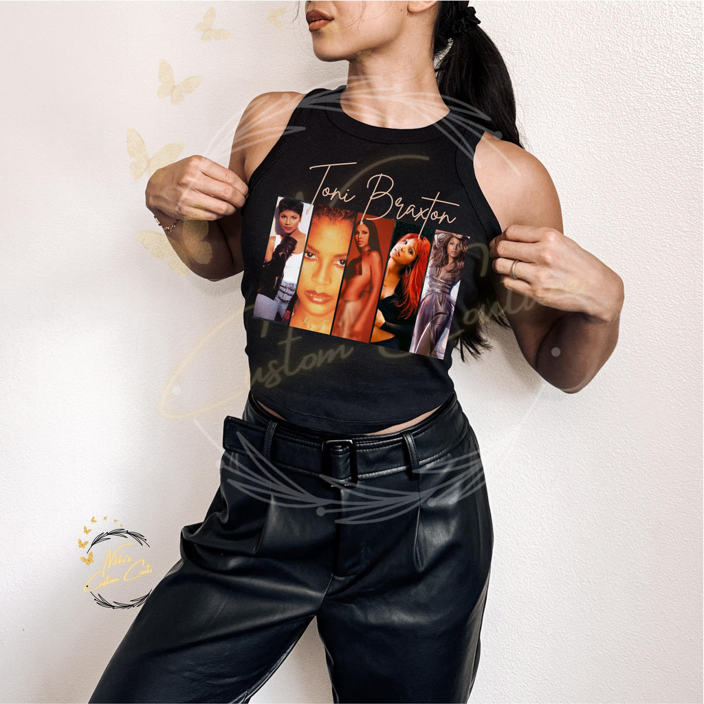 Toni Braxton TShirt |  New Edition Way Tour Crop Top | Vintage Concert Fan Shirt | R&B  Fan Shirt | Toni Crop Top | Toni Tigers