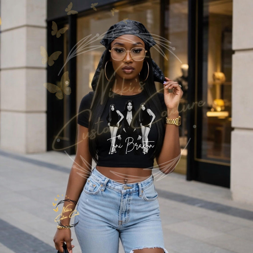 Toni Braxton TShirt |  New Edition Way Tour Crop Top | Vintage Concert Fan Shirt | R&B  Fan Shirt | Toni Crop Top | Toni Tigers
