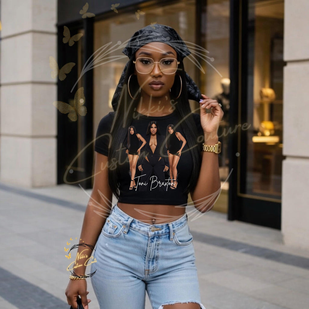 Toni Braxton TShirt |  New Edition Way Tour Crop Top | Vintage Concert Fan Shirt | R&B  Fan Shirt | Toni Crop Top | Toni Tigers