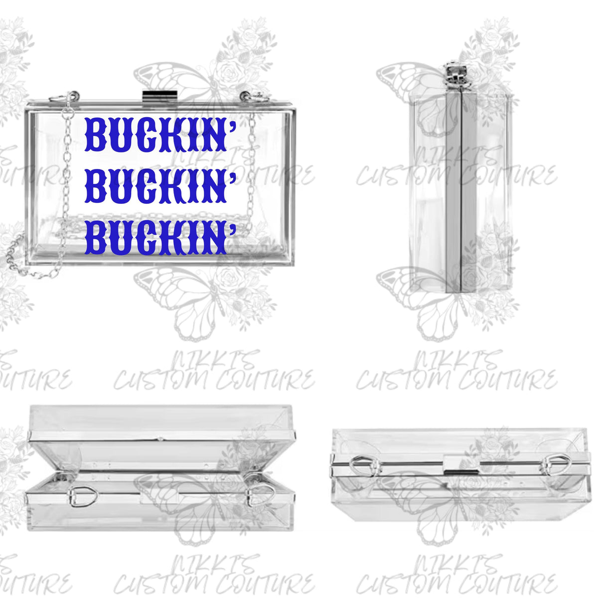 Buckin’ Stadium Bag, Queen Bey Handbag,  Concert Purse, Cowboy Carter Stadium Bag Cowboy Carter-Inspired Acrylic Clutch, Western Glam Purse
